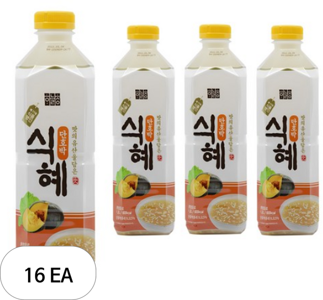 하늘청 단호박 식혜, 1.2L, 16개