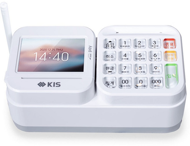 KIS 무약정 와이파이 애플페이 지원 간편사용 유선카드단말기, 1개, KIS-2200