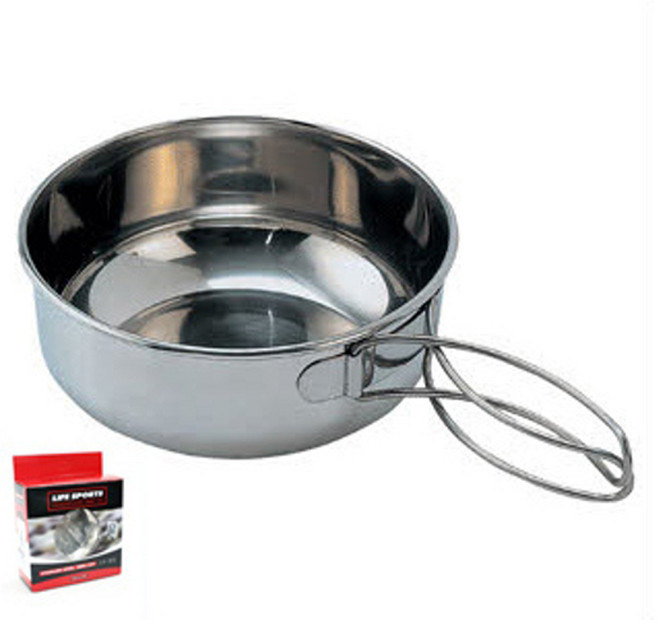 라이프스포츠 스텐 볼컵 500ml 125g 캠핑컵 백패킹, 1개, 스텐볼컵500