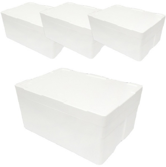 제이제이컴퍼니 어상자 25kg 스티로폼박스 4개입, 어상자25k(4개)