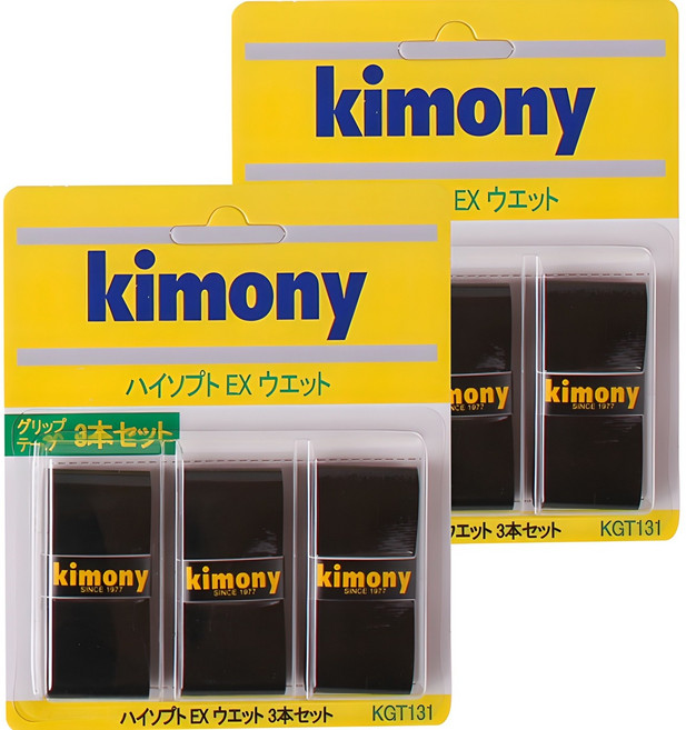 키모니 하이 소프트 EX 오버그립 KGT131, 블랙, 2개