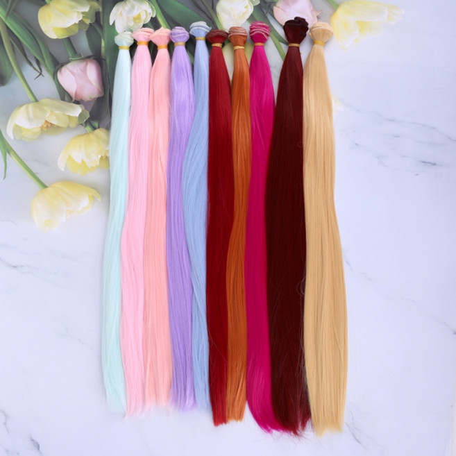 짱패브릭 인형) 50cm 고열사 스트링헤어/식모 스트링원사/가발원사-40color, 2번