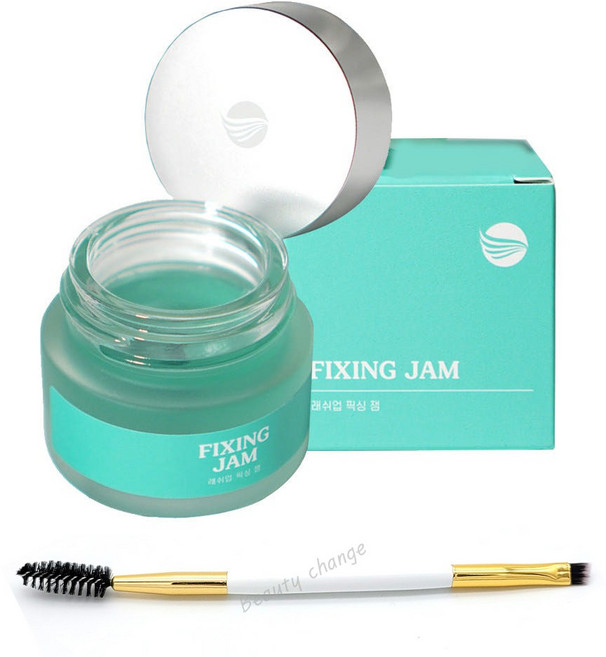 래쉬업 픽싱 잼 노글루 속눈썹펌 왁스 20g 듀얼브러쉬증정, 1개