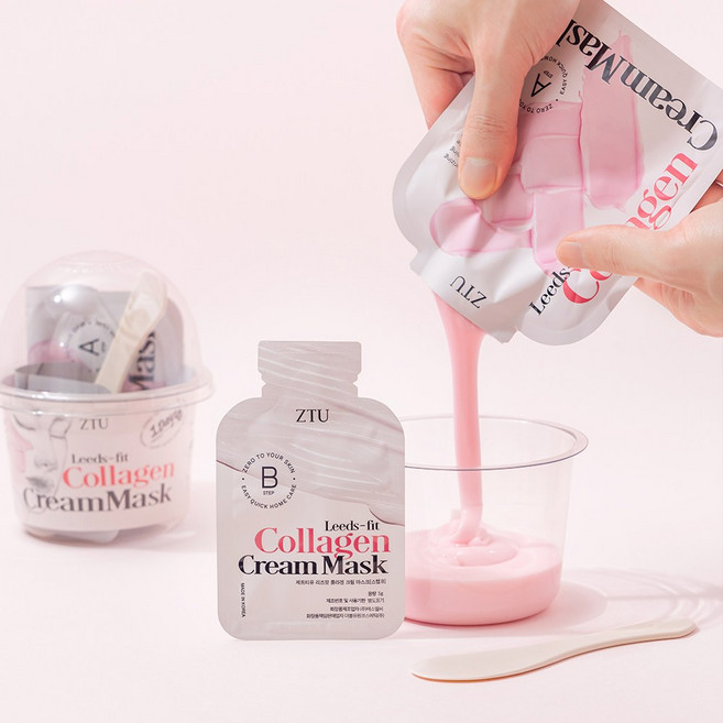 ZTU 리즈핏 콜라겐 크림 모델링 마스크팩 [탄력/광채], 1개, 1개입