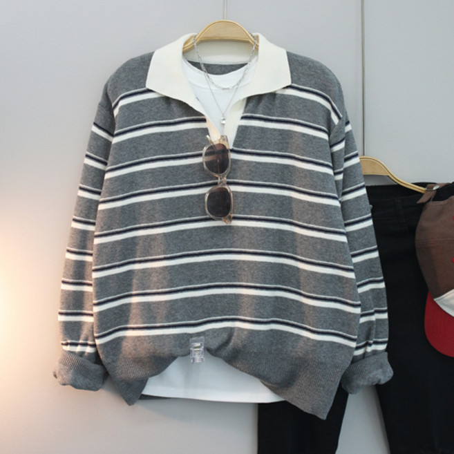 달콩 여성 봄니트 오버핏 알파단가라카라니트