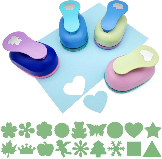 더이안 모양펀치 모양펀칭기 7.6cm 3인치 특특대형 대왕 펀칭기, 1개, 국화