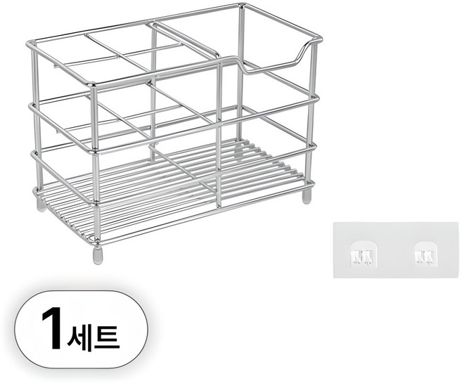 투데이리빙 대형 스텐 칫솔 꽂이 세트 무타공 욕실 치약 칫솔통 걸이 양치 컵 스탠드 수납 홀더 꽃이, R79155A(전동칫솔용-스테인리스, 1세트, 실버