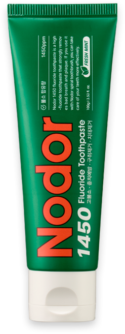 [본사공식몰] 노도르 1450 고불소 박하 치약, 1개, 100g