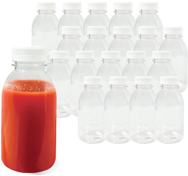 우유 원형 페트병 세트 수제청병 더치병 쥬스 공병, 20개, 500ml