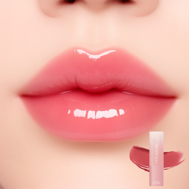 [주름 삭제/끈적임 ZERO] 베라모어 쫀쫀 플럼핑 립밤, 1개, 5g, 로즈