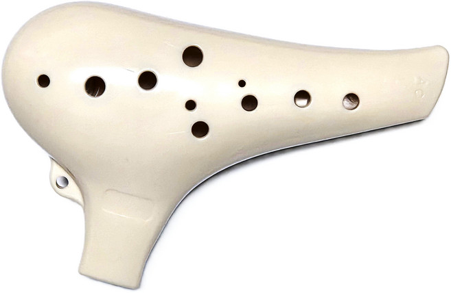 명창 실버스타 오카리나(아이보리)알토C, 1개, 아이보리, 오카리나