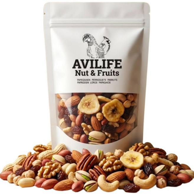 아비라이프 앵무새 영양 간식 과일 견과류 넛&후르츠, 1개, 180g