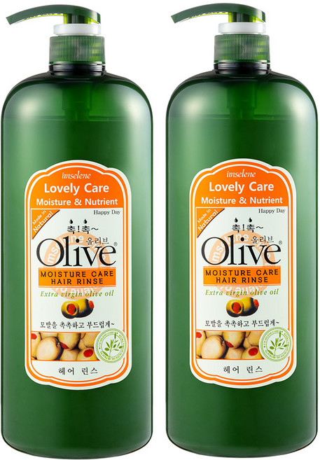 1+1 아임세레느 올리브 헤어 대용량 샴푸, 2개, 1.5L