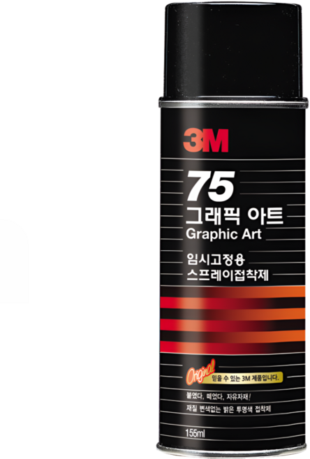 3M 75 임시고정 스프레이 접착제 155ml, 3개
