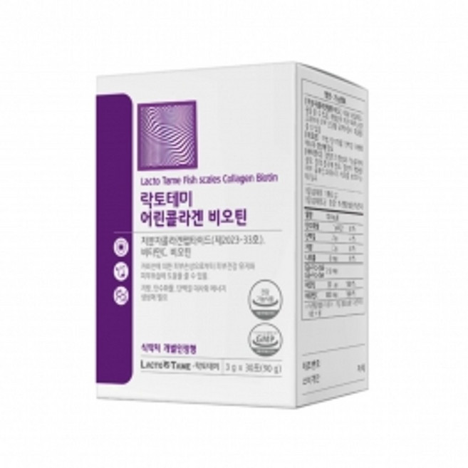 락토테미 어린콜라겐 하루밸런스 비오틴 피부 모발 피부건강 저분자콜라겐 30포, 1개, 3g