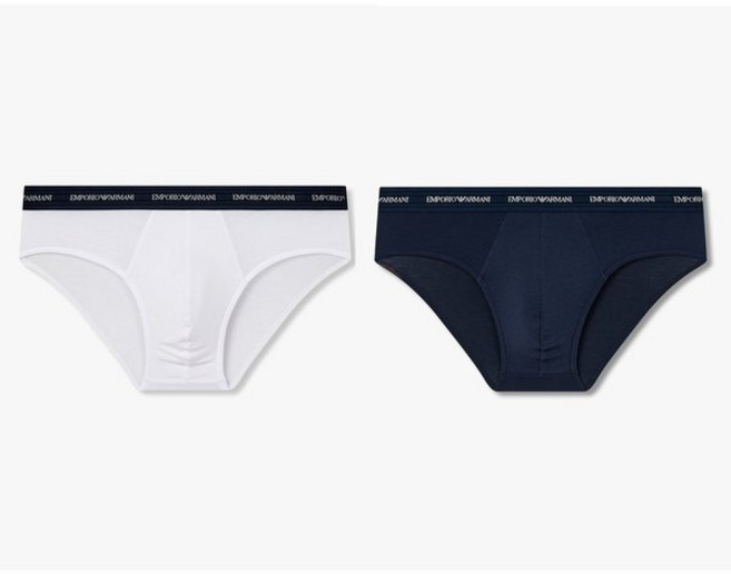 매장정품 EMPORIO ARMANI UNDERWEAR 엠포리오 아르마니 언더웨어 남성 레이온 스트레치 솔리드 브리프 2종 SET(0815311028 0815311029) 171