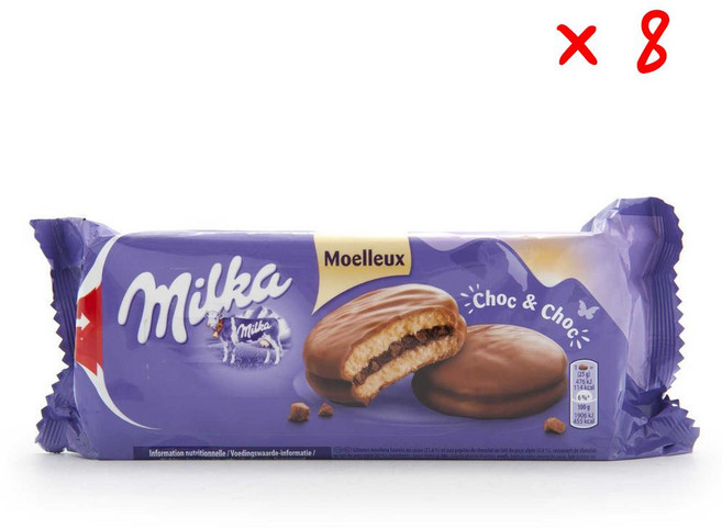 밀카 초코 초코 쿠키, 8개, 175g