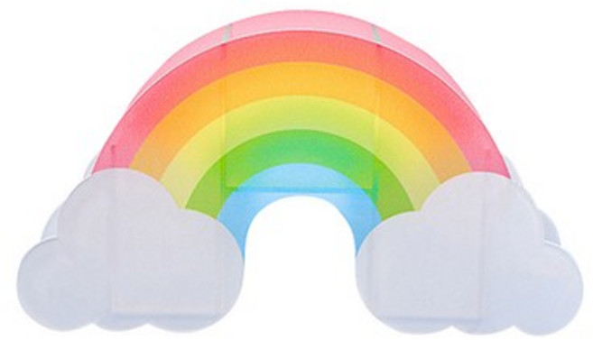 수아레뜨 아크릴 연필꽂이, 무지개, 10개