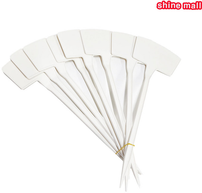 국내산 원예용 대형 화분 이름표 화이트 10개 무료/정원 텃밭 식물이름표