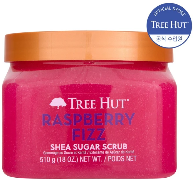 트리헛 시어 슈가 스크럽 라즈베리 피즈, 1개, 510g - 쿠팡