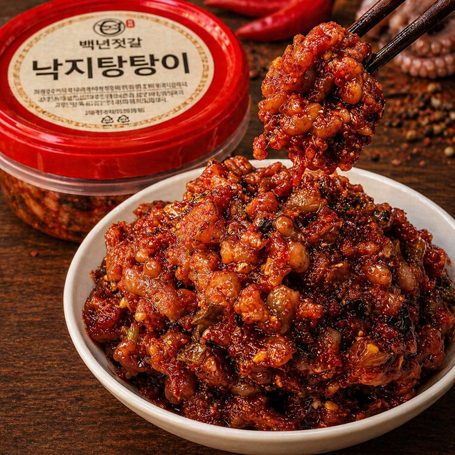 백년젓갈 인기폭발 낙지 탕탕이 젓갈, 1개, 1kg