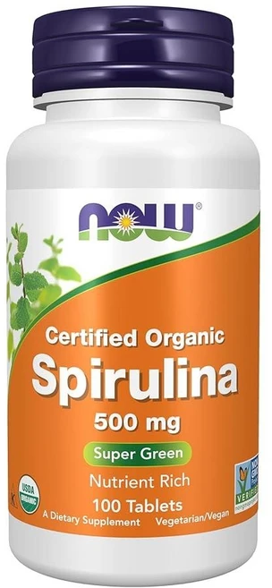 나우푸드 Now Foods 유기농 스피룰리나 정제 영양제, 100정 - 쿠팡
