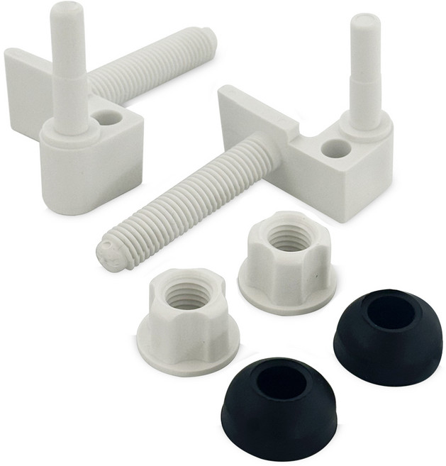 국내생산 하나로 변기커버 양변기 연결볼트2P 시트고리 커버교체 변기 부속품 변기나사 좌변기, 1세트