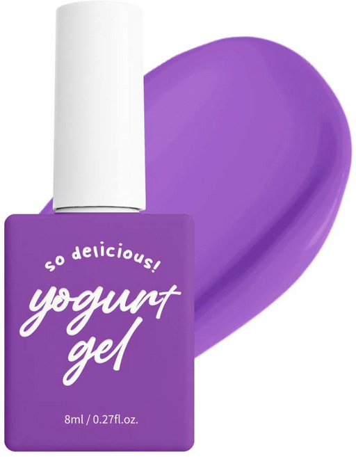 요거트젤 컬러젤네일 그로서리 젤폴리쉬 매니큐어, 66번 유니크 퍼플, 8ml, 1개
