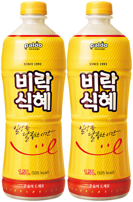 팔도 비락식혜, 1.5L, 2개