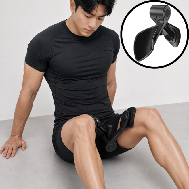 익스트림 파워 활력 자신감 상승 하체 케겔 운동 내전근 코어 강화 기구, 블랙, 하체 케겔 운동 기구