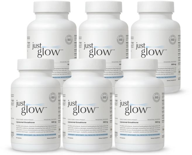 저스트글로우 리포조말 글루타치온 500mg 60캡슐, 6개, 60정
