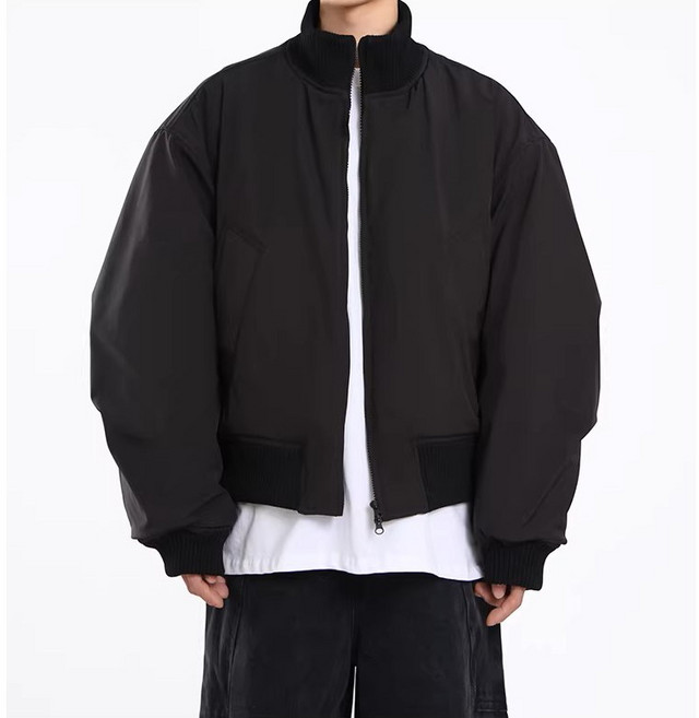 남성용 경량 항공점퍼 방풍 방수 오버핏 비행자켓 경량 패딩자켓 3가지 색상