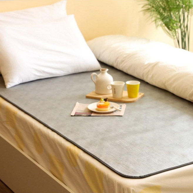 황토온열매트 어싱매트 접지매트 어싱굿잠 온열어싱 맨발걷기, 실버 (어싱)