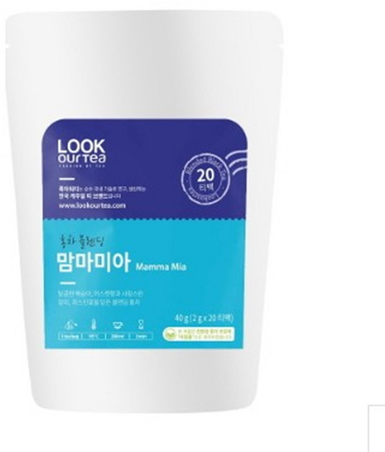 룩아워티 홍차 블렌딩 맘마미아, 20개입, 1박스, 2g