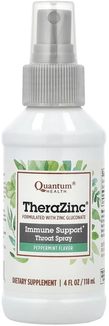 헁복하고 건강하세요 Quantum Health TheraZinc® 면역력 강화 인후 스프레이 페퍼민트 7.4mg 118ml(4fl oz) 늘 챙기셔야합니다, QuantumHealthTheraZinc면역력강화인후스, 1개, 118ml - 쿠팡