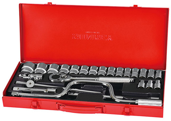 썬키 소켓렌치 세트 SSR-24 / 1/2 (24PCS) 복스셋트 복스알 연결비트 라쳇 렌치 자동차 자가정비 깔깔이, 24개