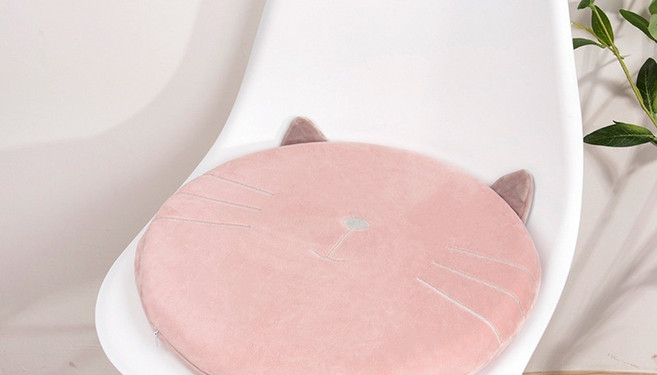 해피유통 인체공학 디자인 편안한 고양이 모양 좌석 방석 사계절 사용 가능 다양한 색상, 40*40*4.5센티미터, 7