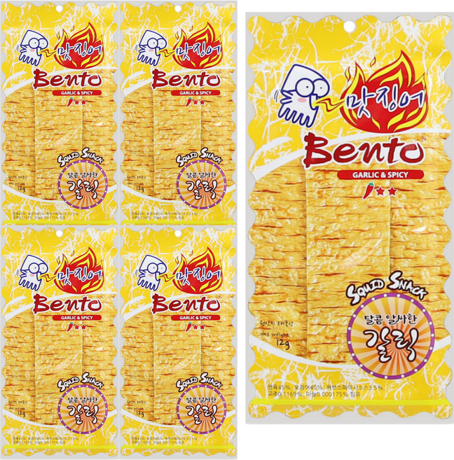 벤토 맛징어 갈릭앤스파이시, 상세페이지 참조, 5개