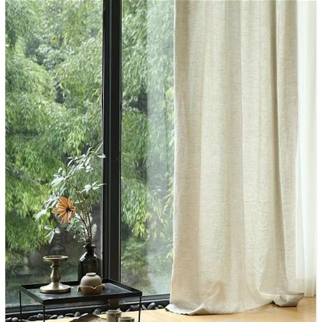 사라하우스 린넨 가리개 커튼