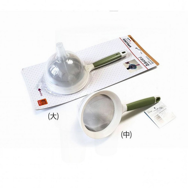 주방 여과기 깔때기 음식 물빠짐 식재료 분리 세척 국산, 2 깔대기여과기 대, 1개