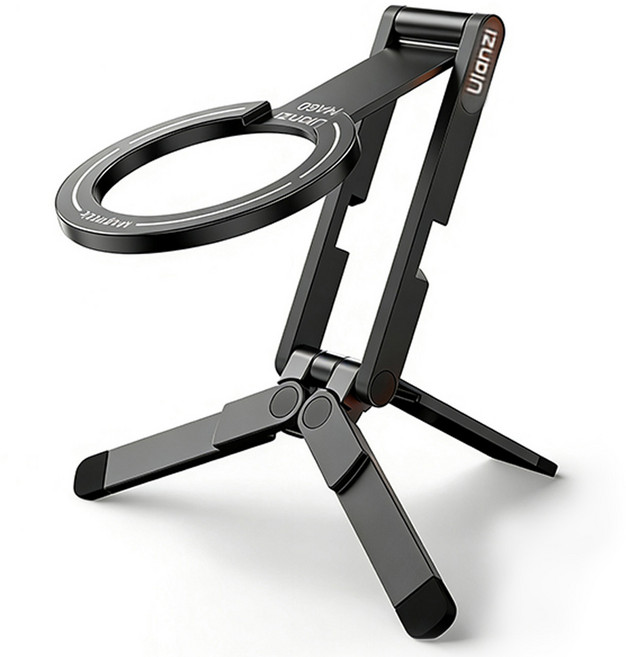 울란지 휴대용 스마트폰 자석 삼각대 MA60, 1개, 블랙