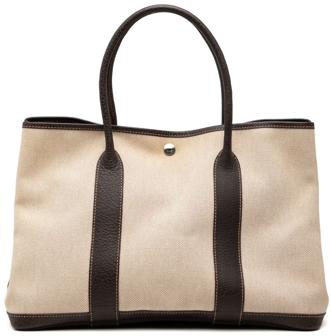 에르메스 중고 2004 투알 앤 버플 스키퍼 가든 파티 36 토트 백