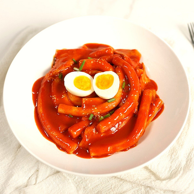 [간식어장]포장마차 떡볶이 - 순한맛 /밀키트 즉석 2인분 당일뽑은 밀떡 미도어묵, 1개, 450g