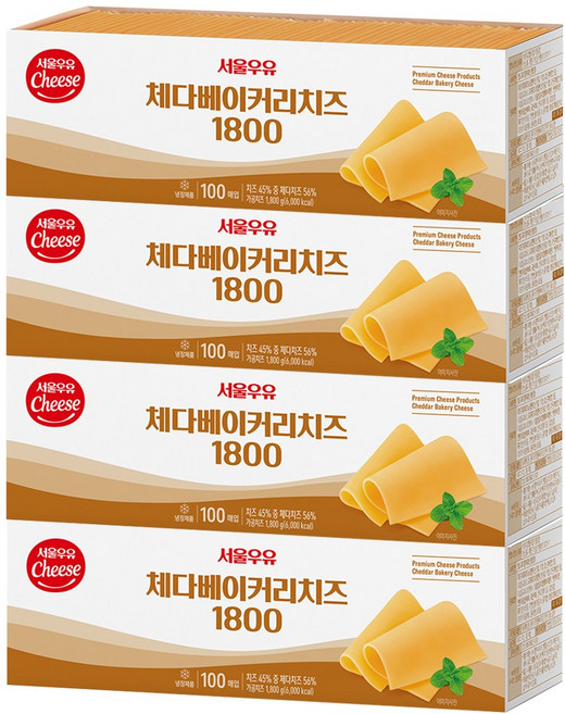 서울우유 체다베이커리치즈 1800g x 4개, 7.2kg, 1세트