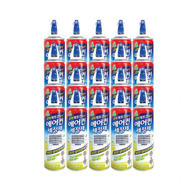 홀렌 에어컨세정제 냄새 청소 스프레이 330ml, 20개