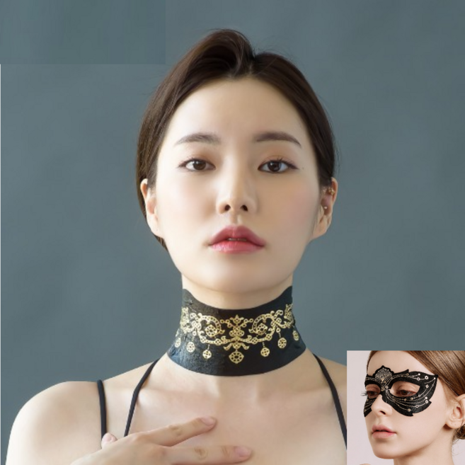 베스트바이서울 목 눈가 주름 리프팅 팩 마스크, 1개