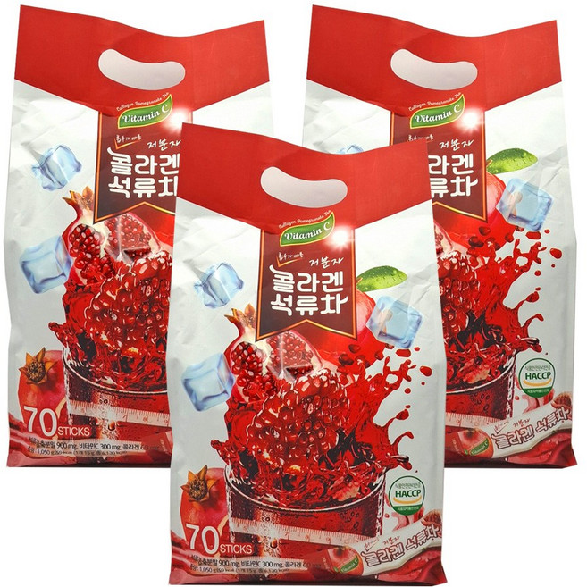 이레 콜라겐 석류차 70T, 15g, 70개입, 3개