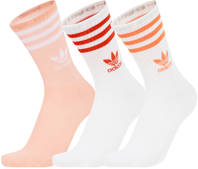 아디다스 오리지널 스포츠양말 미드컷 크루 삭스 3팩