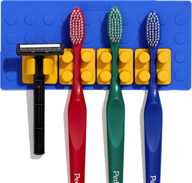 버블루 무타공 공중부양 욕실 치솔 칫솔꽂이 4구, 버블루 칫솔걸이 B(4구), 버블루 칫솔걸이 B, 1개