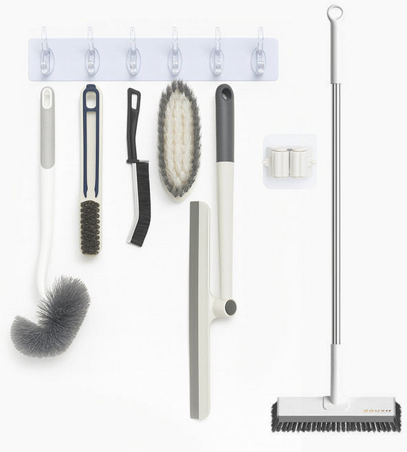 메이스 욕실 화장실 청소솔 올인원세트, 1세트, 혼합